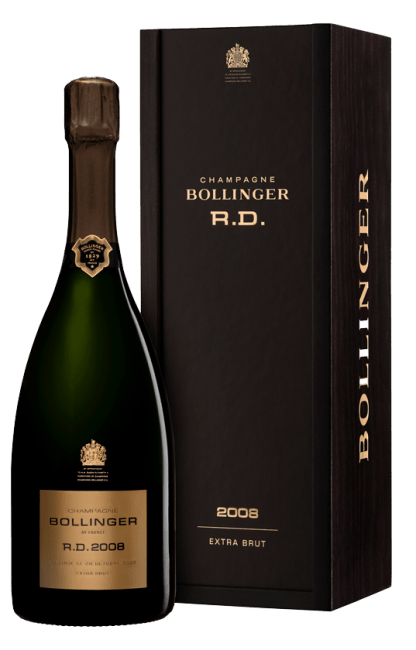 Bollinger R.D. Extra Brut 2008 in luxe houten kist